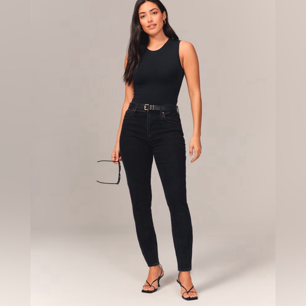 🆕 NWT ABERCROMBIE & FITCH The Skinny High Rise Curve Love Jeans